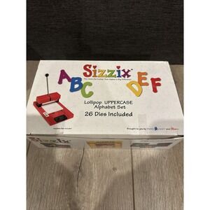 Sizzix Lollipop Uppercase Alphabet Set‎ - Complete - New in Open Box - s1